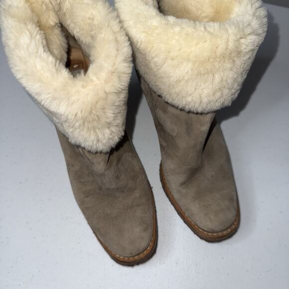 Gabriela Hearst | Shoes | Gabriela Hearst Womens Leather  Gabriela Hearst Women’s Leather Suede Sherpa Lined Bootie Heel Size 6.5-7